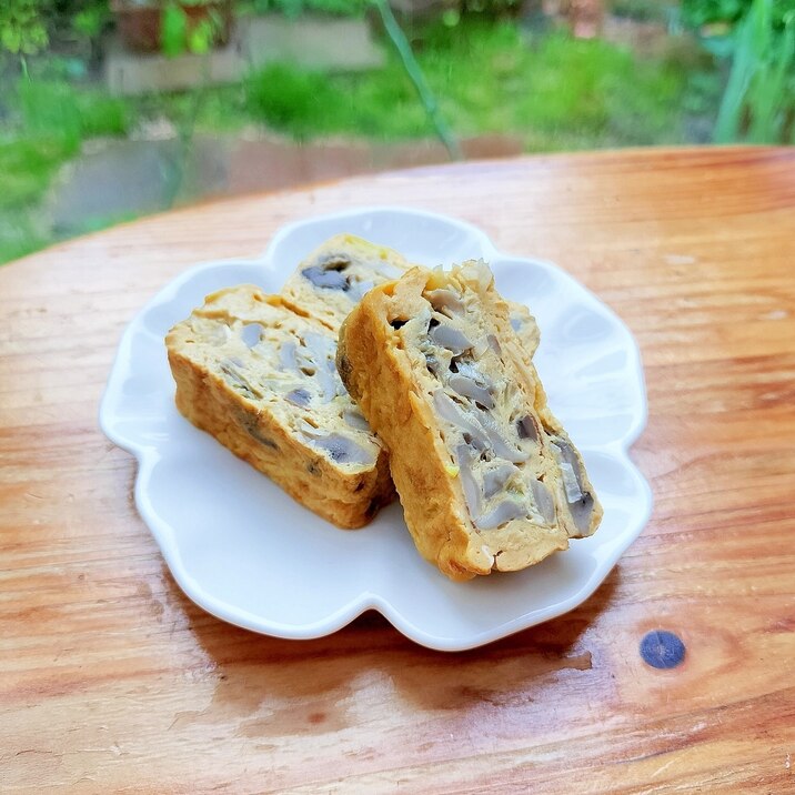 お弁当に❤舞茸の玉子焼き